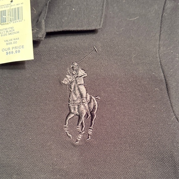Polo by Ralph Lauren Black Polo Shirt - Picture 3 of 6